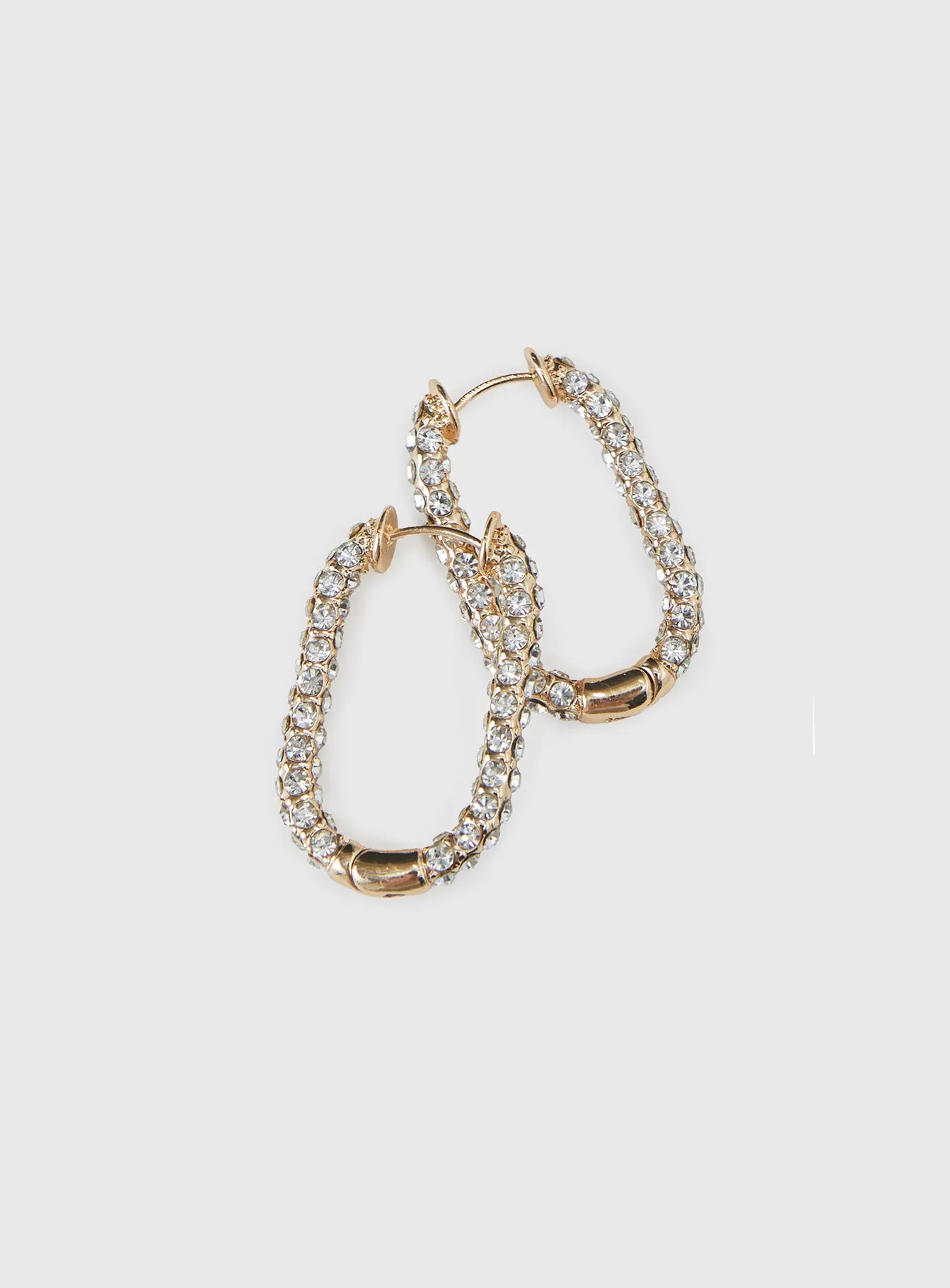 Merivale Diamante Earrings Gold sold by Princess Polly product image thumbnail 4