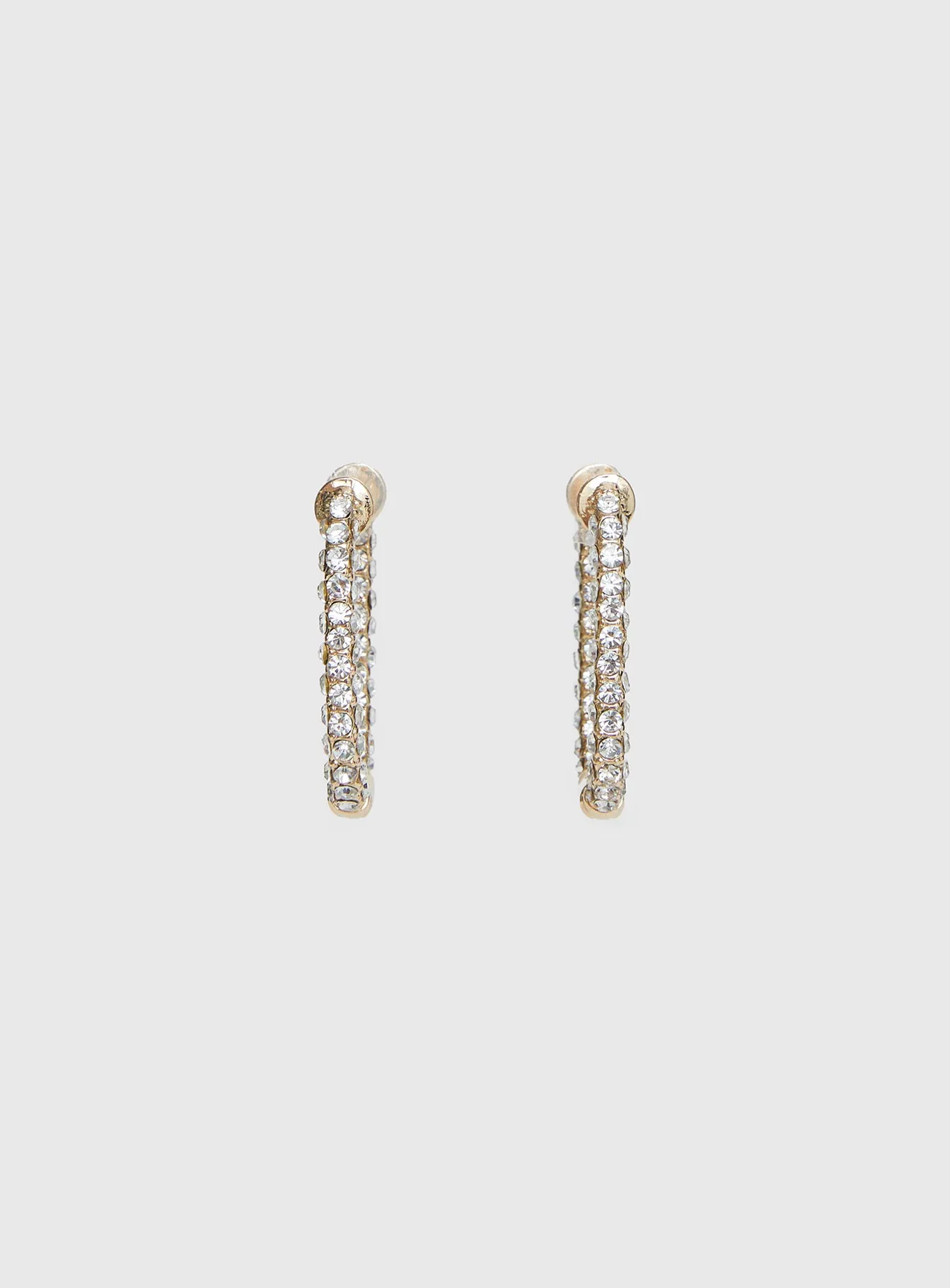 Merivale Diamante Earrings Gold sold by Princess Polly product image thumbnail 3