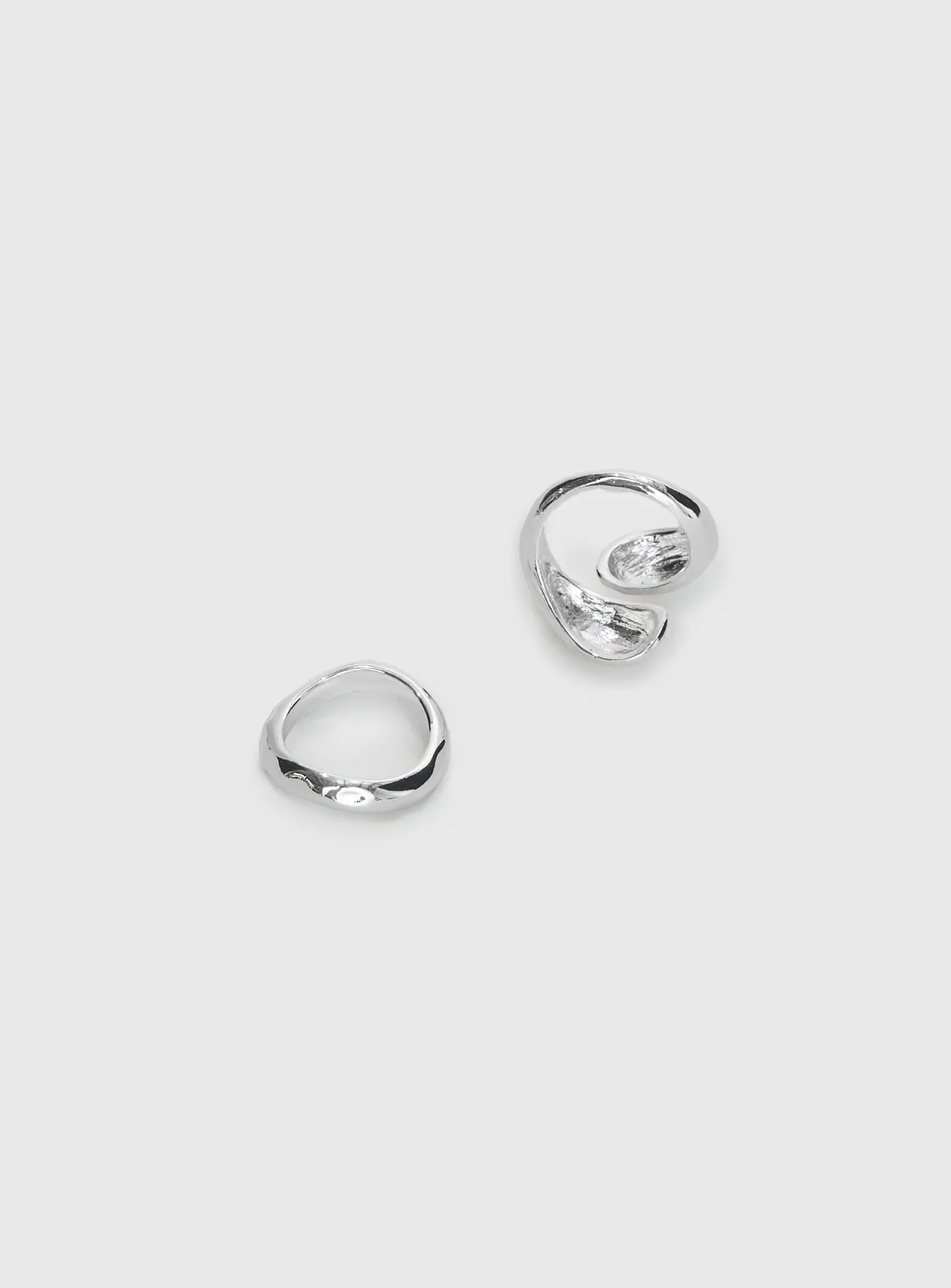 Hopes Up Ring Pack Silver sold by Princess Polly product image thumbnail 4
