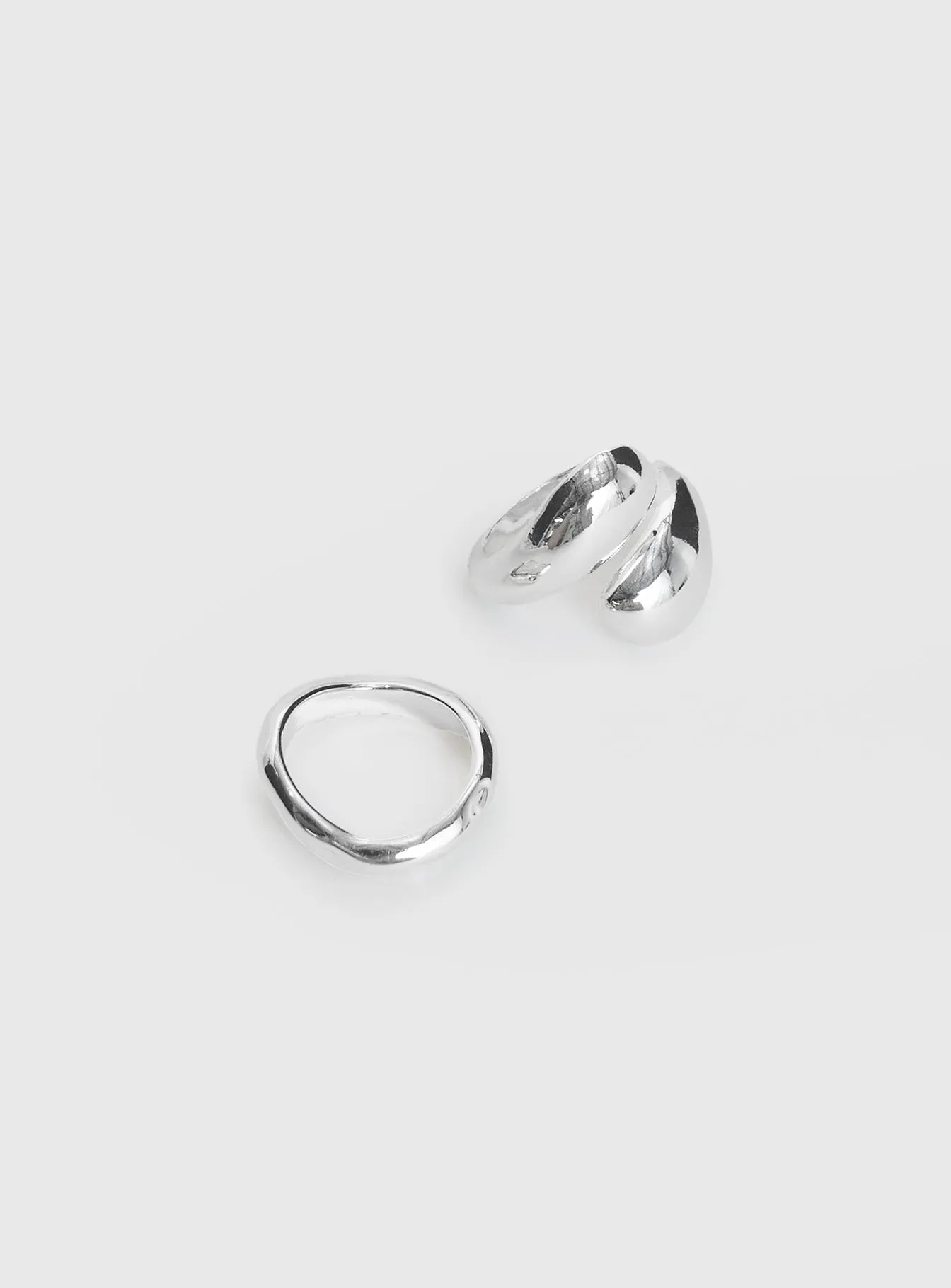 Hopes Up Ring Pack Silver sold by Princess Polly product image thumbnail 3