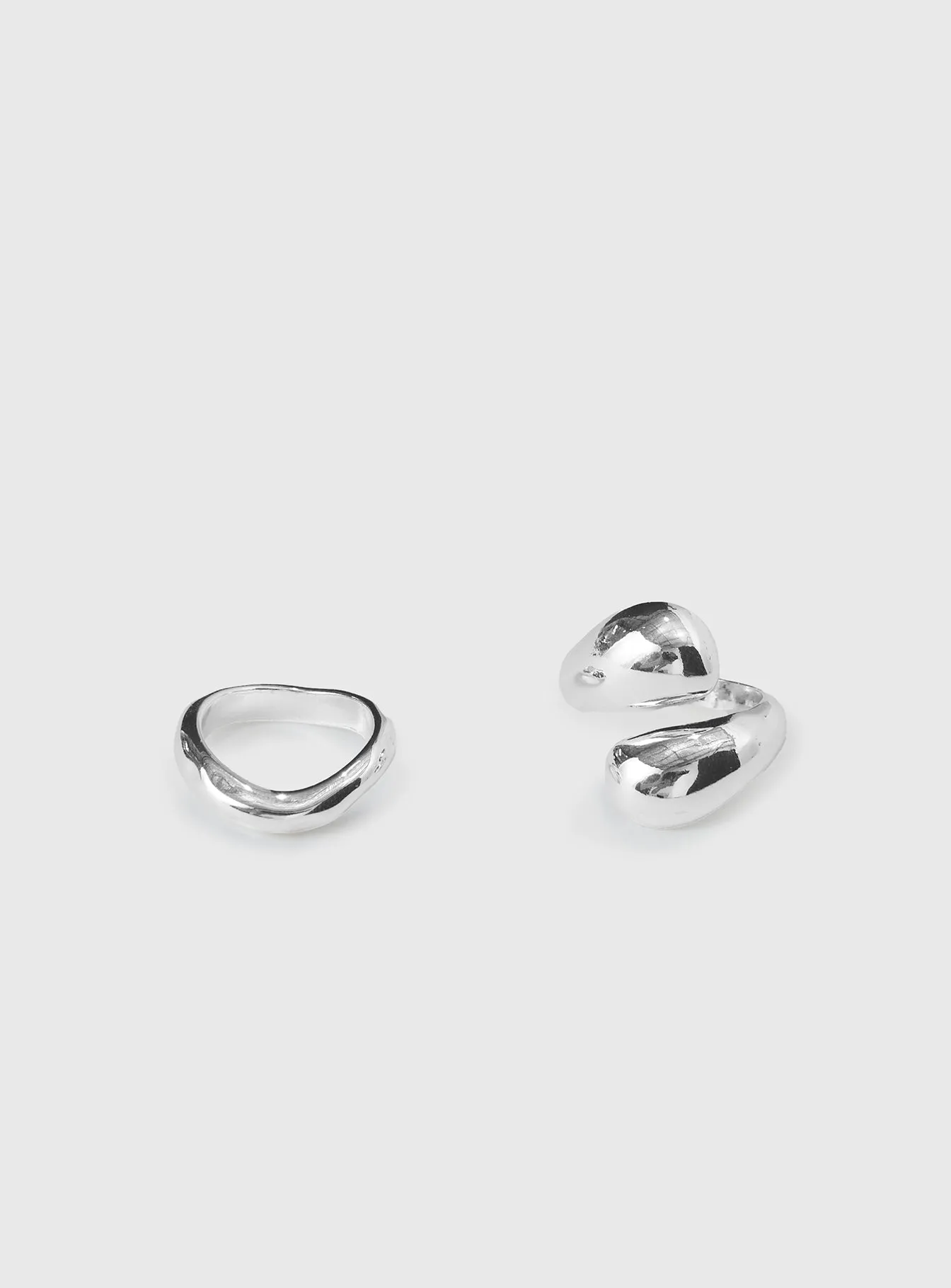 Hopes Up Ring Pack Silver sold by Princess Polly product image thumbnail 2