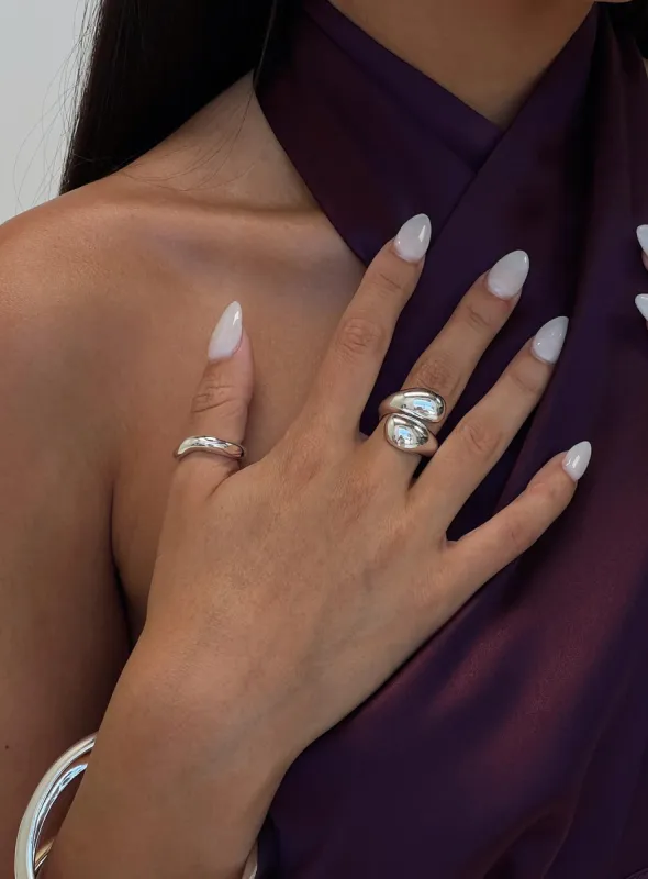 Hopes Up Ring Pack Silver sold by Princess Polly