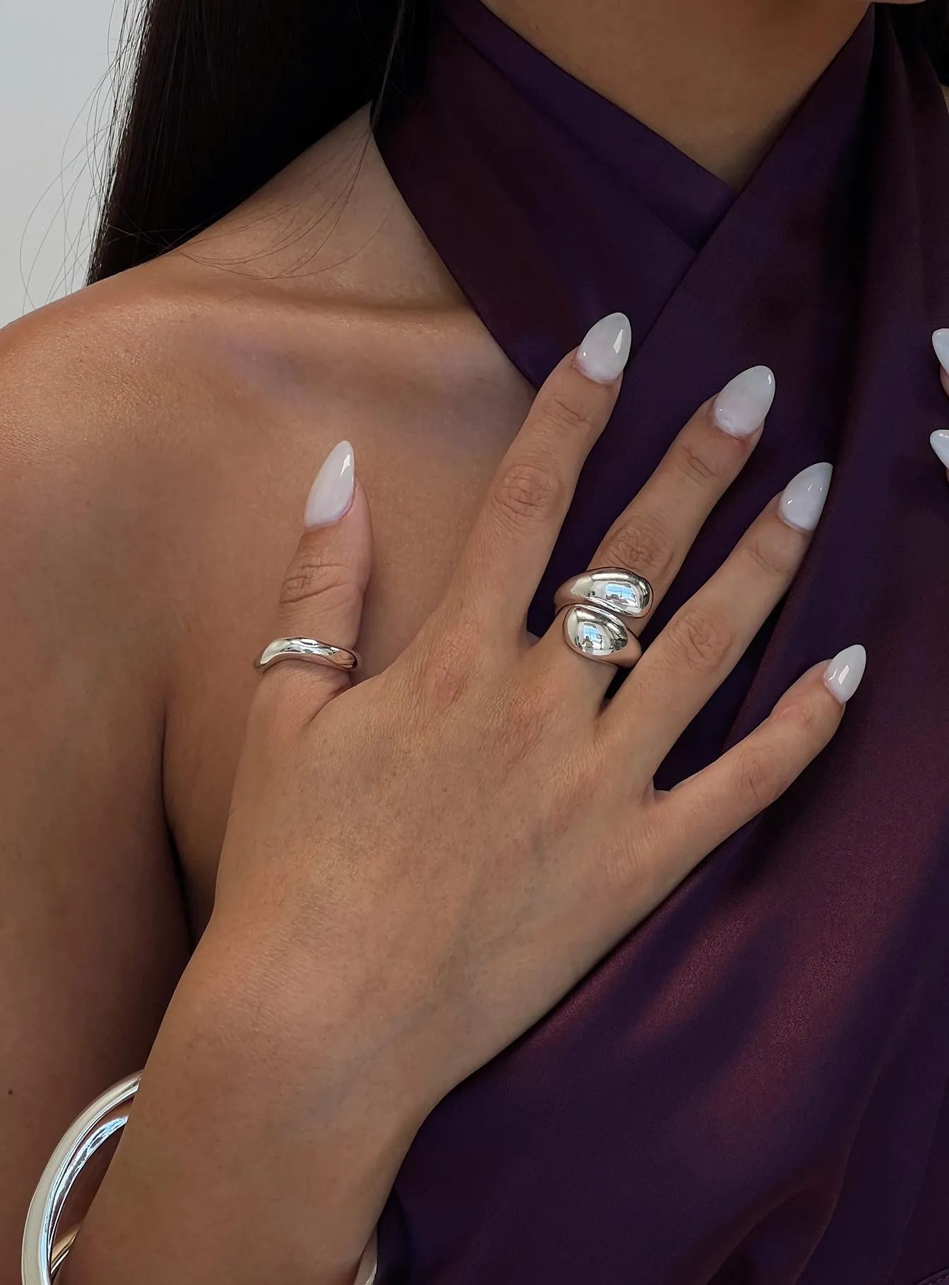 Hopes Up Ring Pack Silver sold by Princess Polly
