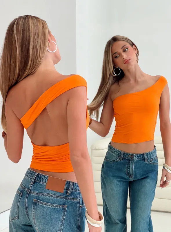Irina Multi-wear Top Orange sold by Princess Polly