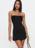 Irena Strapless Mini Dress Black sold by Princess Polly