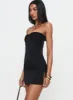 Irena Strapless Mini Dress Black sold by Princess Polly