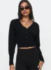 Wistfully Knit Cardigan Black sold by Princess Polly