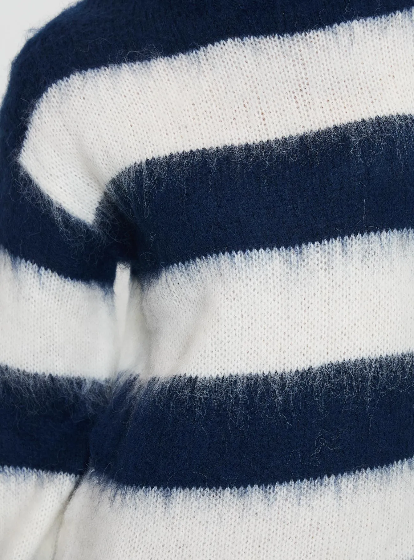 Iryna Long Sleeve Knit Mini Dress Navy / White Stripe sold by Princess Polly product image thumbnail 5