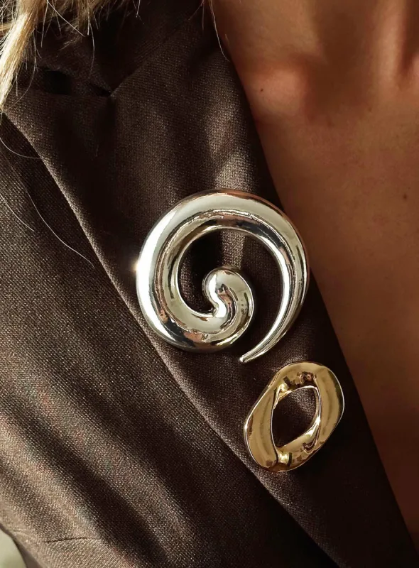 Antibes Brooch Silver sold by Princess Polly