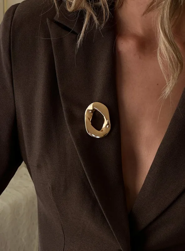 Luciella Brooch Gold sold by Princess Polly