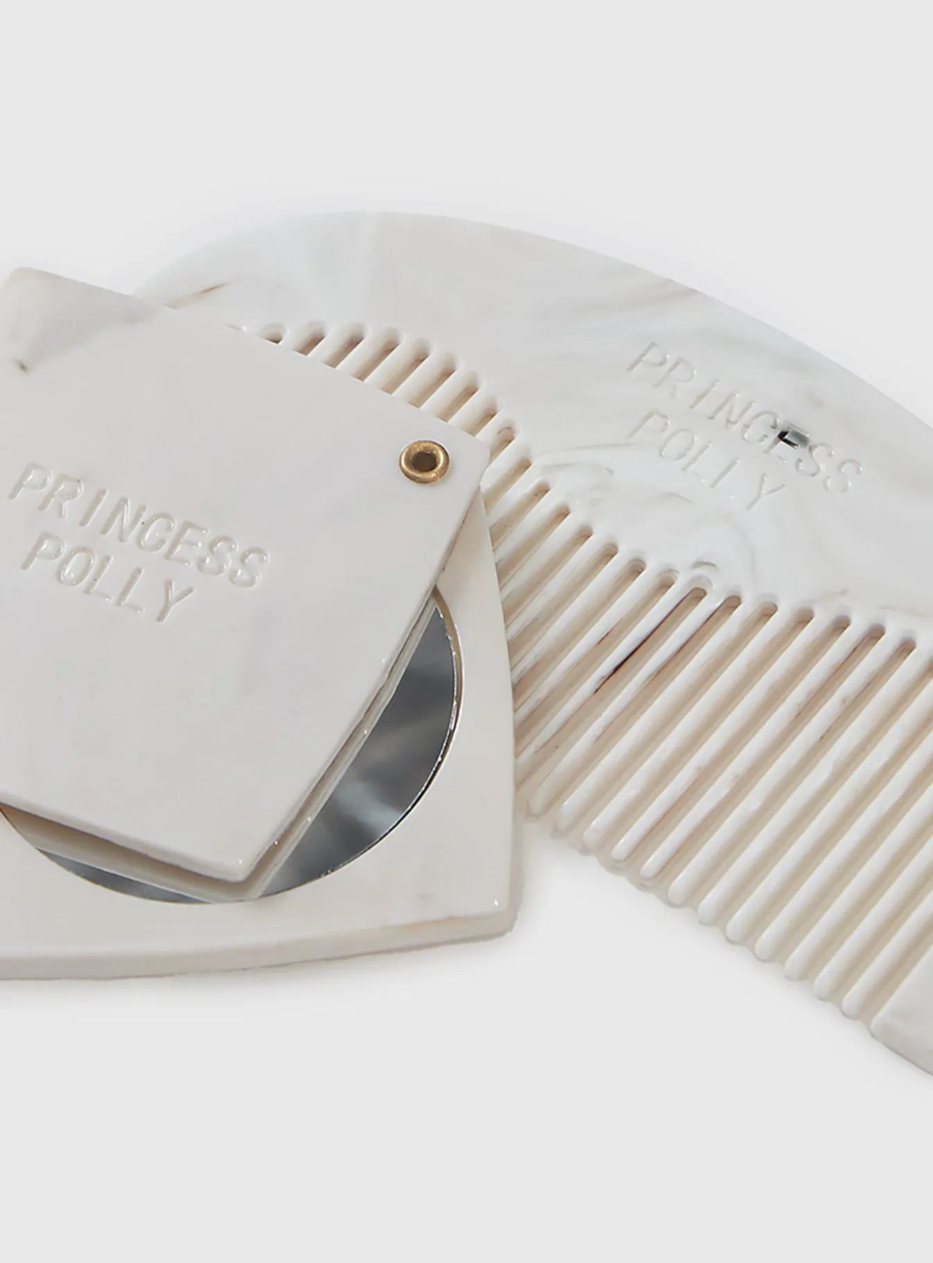 Isabetta Comb And Mirror Pack Cream sold by Princess Polly product image thumbnail 5