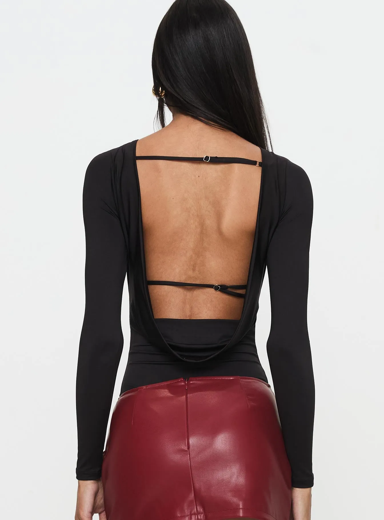 Quinby Backless Long Sleeve Bodysuit sold by Princess Polly product image thumbnail 5
