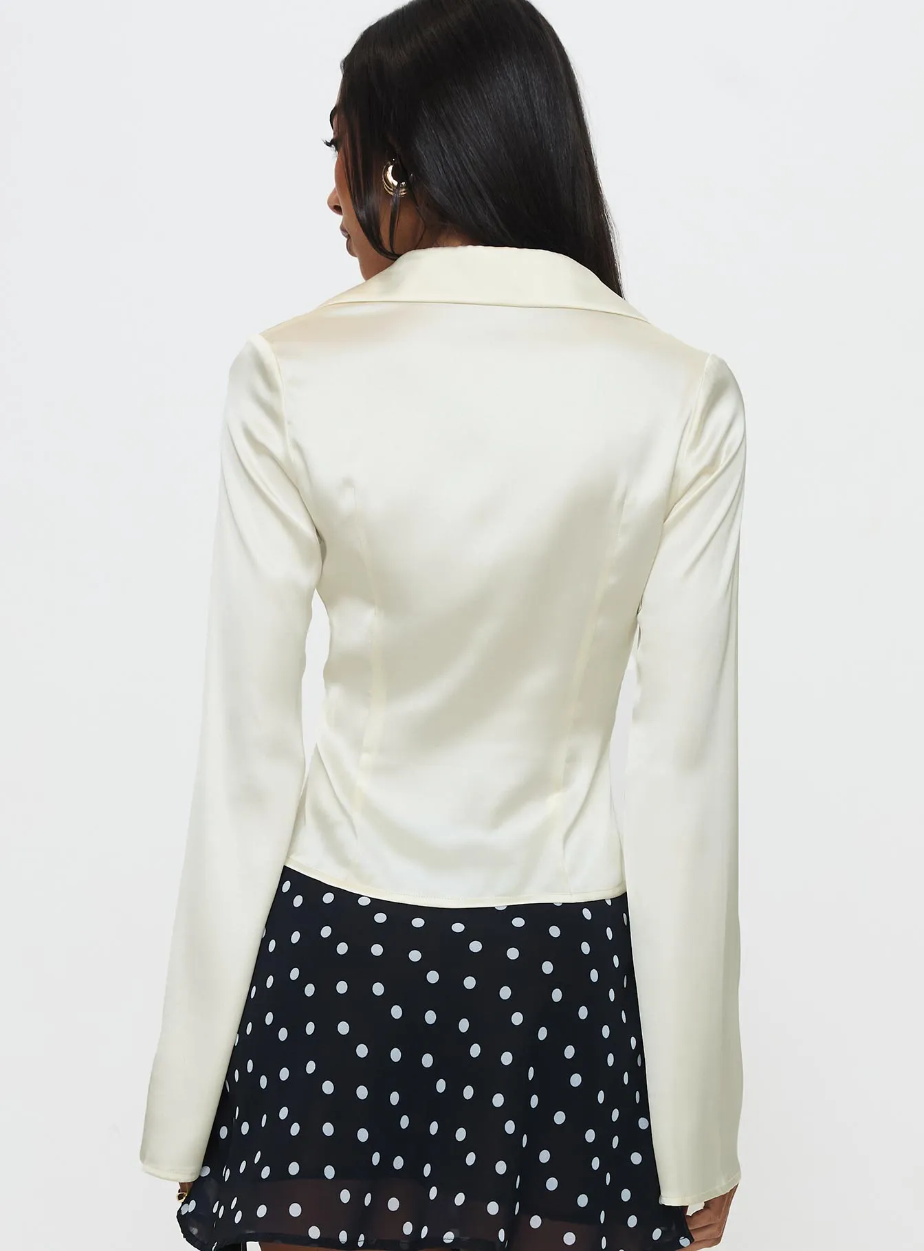 Miravella Long Sleeve Top Cream sold by Princess Polly product image thumbnail 5