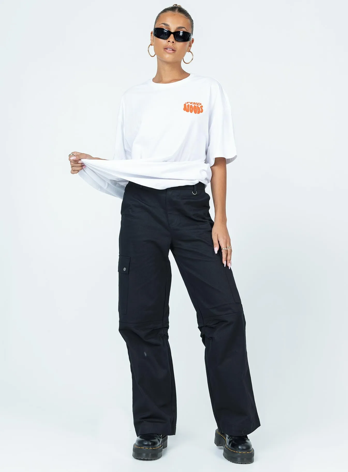 Noods Oversized Tee White sold by Princess Polly product image thumbnail 3