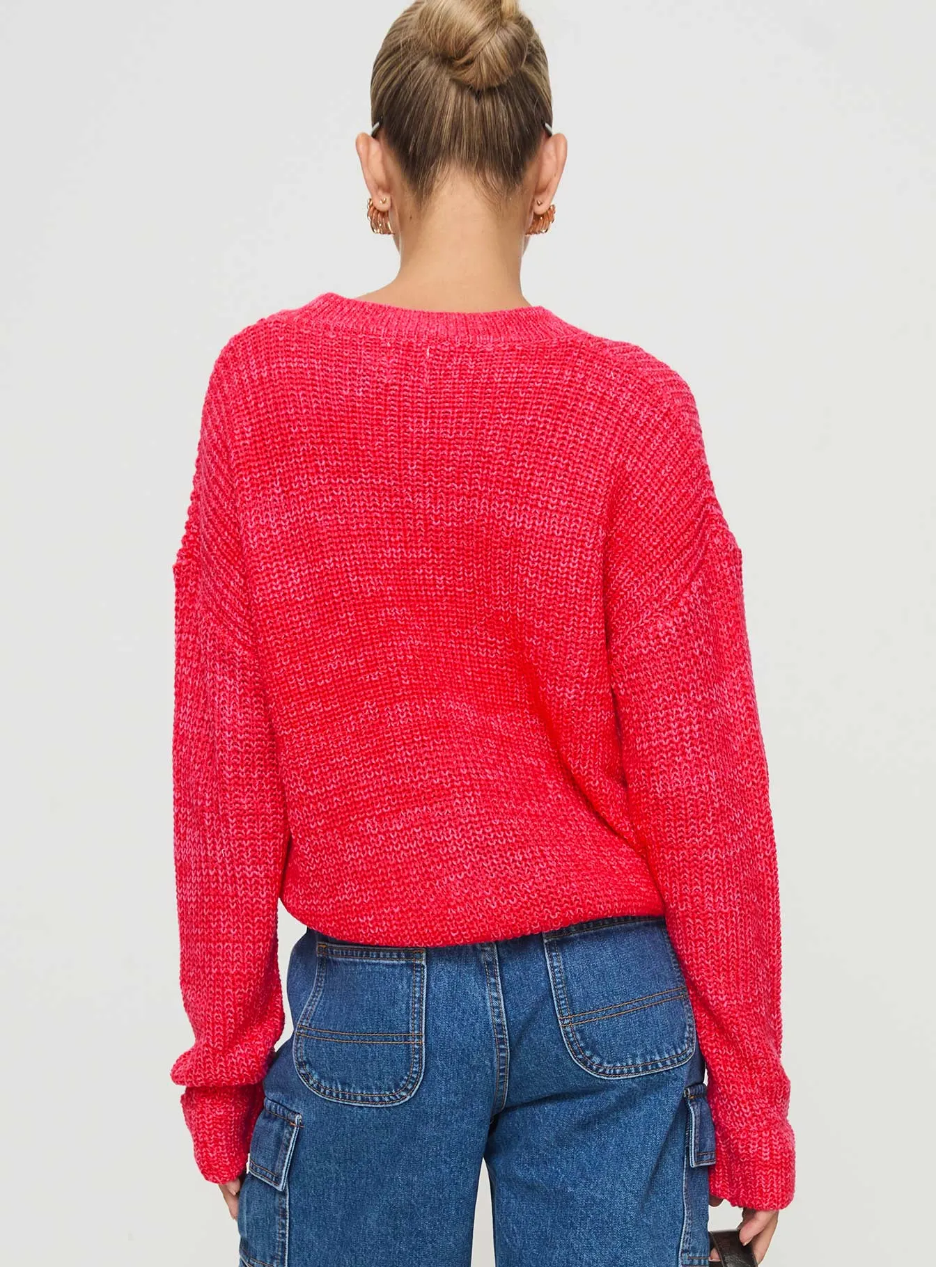 Bae Sweater Pink/ Red sold by Princess Polly product image thumbnail 5