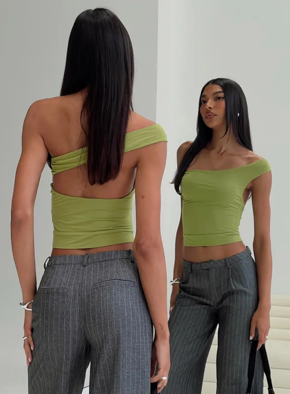 Irina Multi-wear Top Green sold by Princess Polly