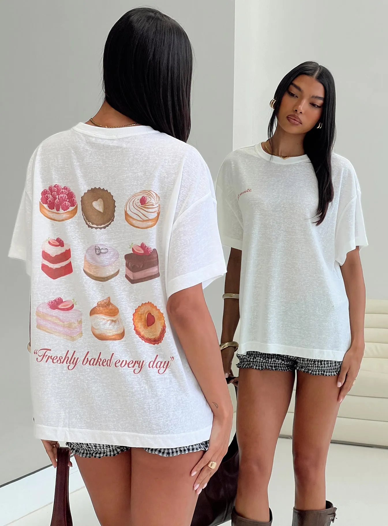Bakery Caked Oversized Tee Cream sold by Princess Polly
