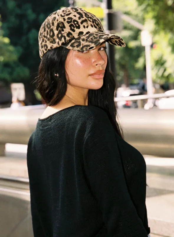 Kameryn Hat Leopard sold by Princess Polly