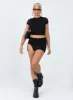 Bold Move Mini Skirt Black sold by Princess Polly