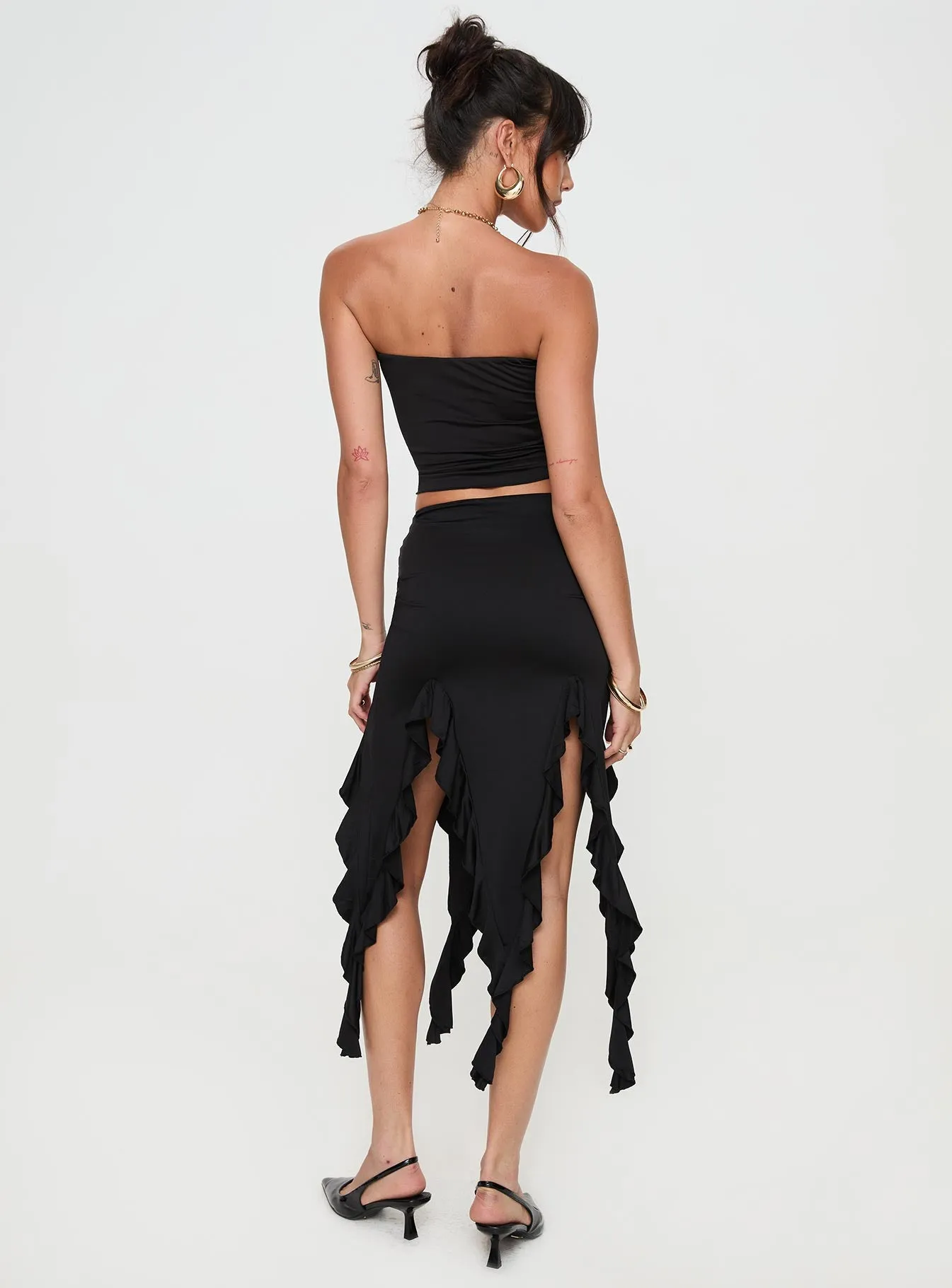 Celestia Ruffle Set Black sold by Princess Polly product image thumbnail 5