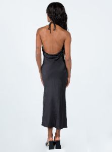 Broughton Halter Midi Dress Black sold by Princess Polly