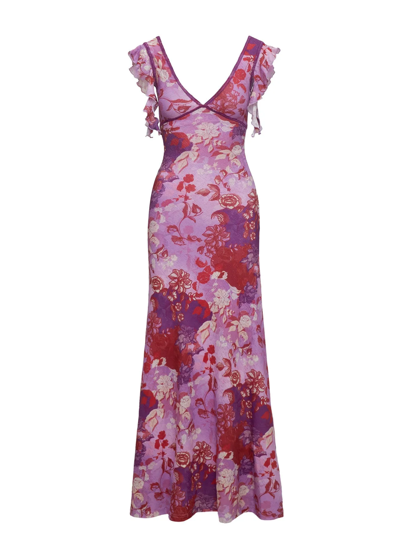Soleila Maxi Dress Purple Multi sold by Princess Polly product image thumbnail 5