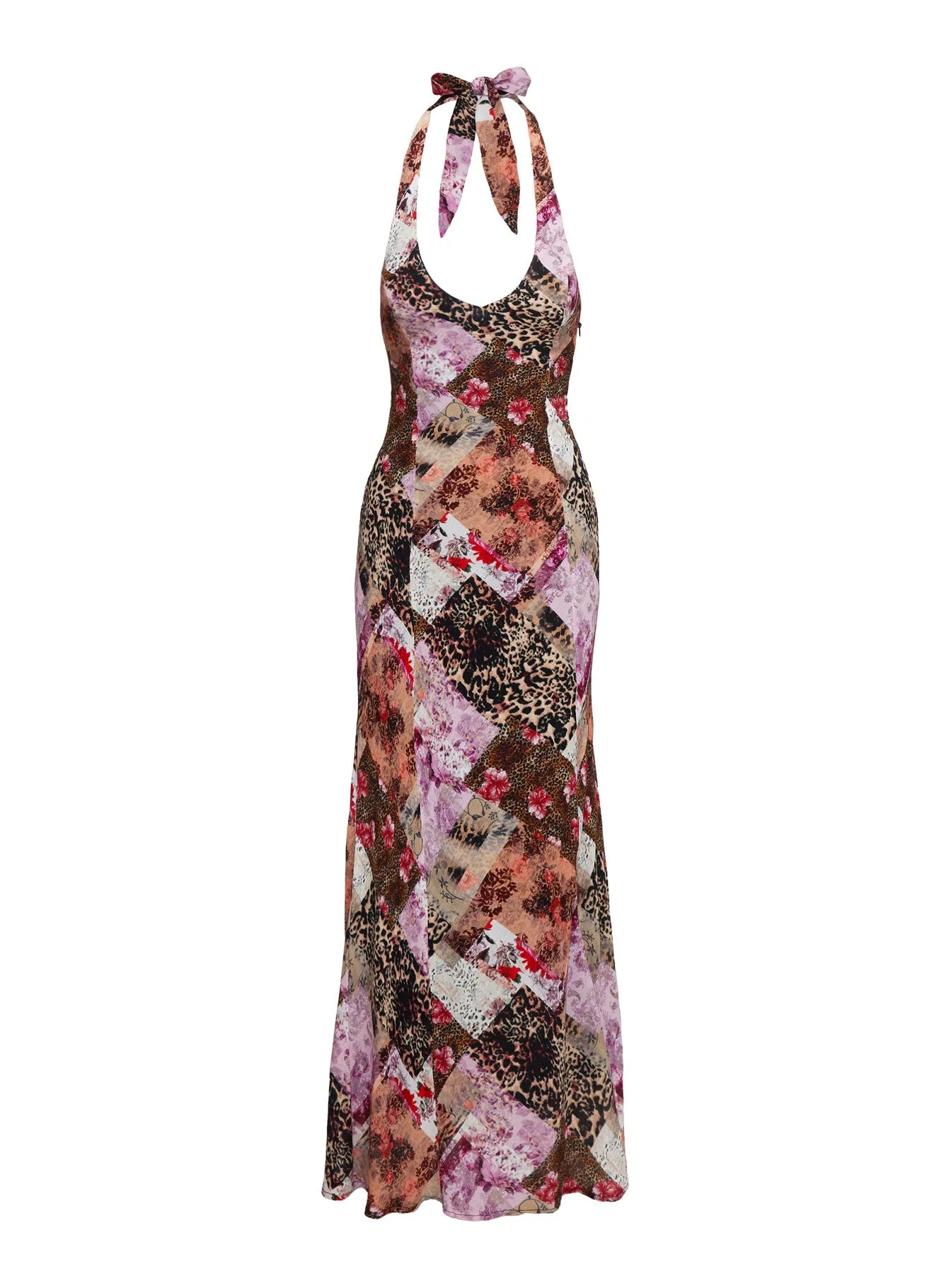 Flora Halter Maxi Dress Multi sold by Princess Polly product image thumbnail 5