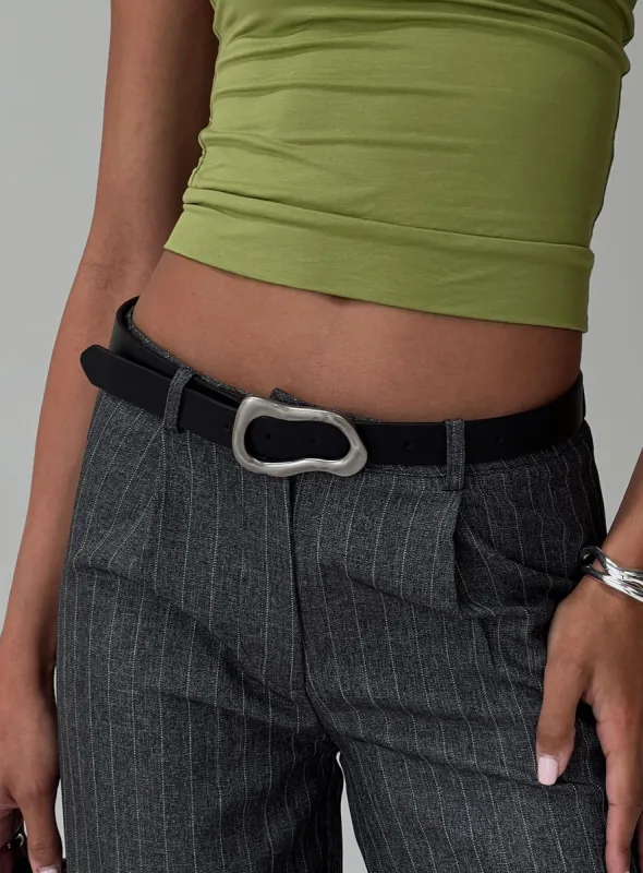 Leto Belt Black / Silver sold by Princess Polly