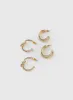 Moonshine Earring Set Gold sold by Princess Polly