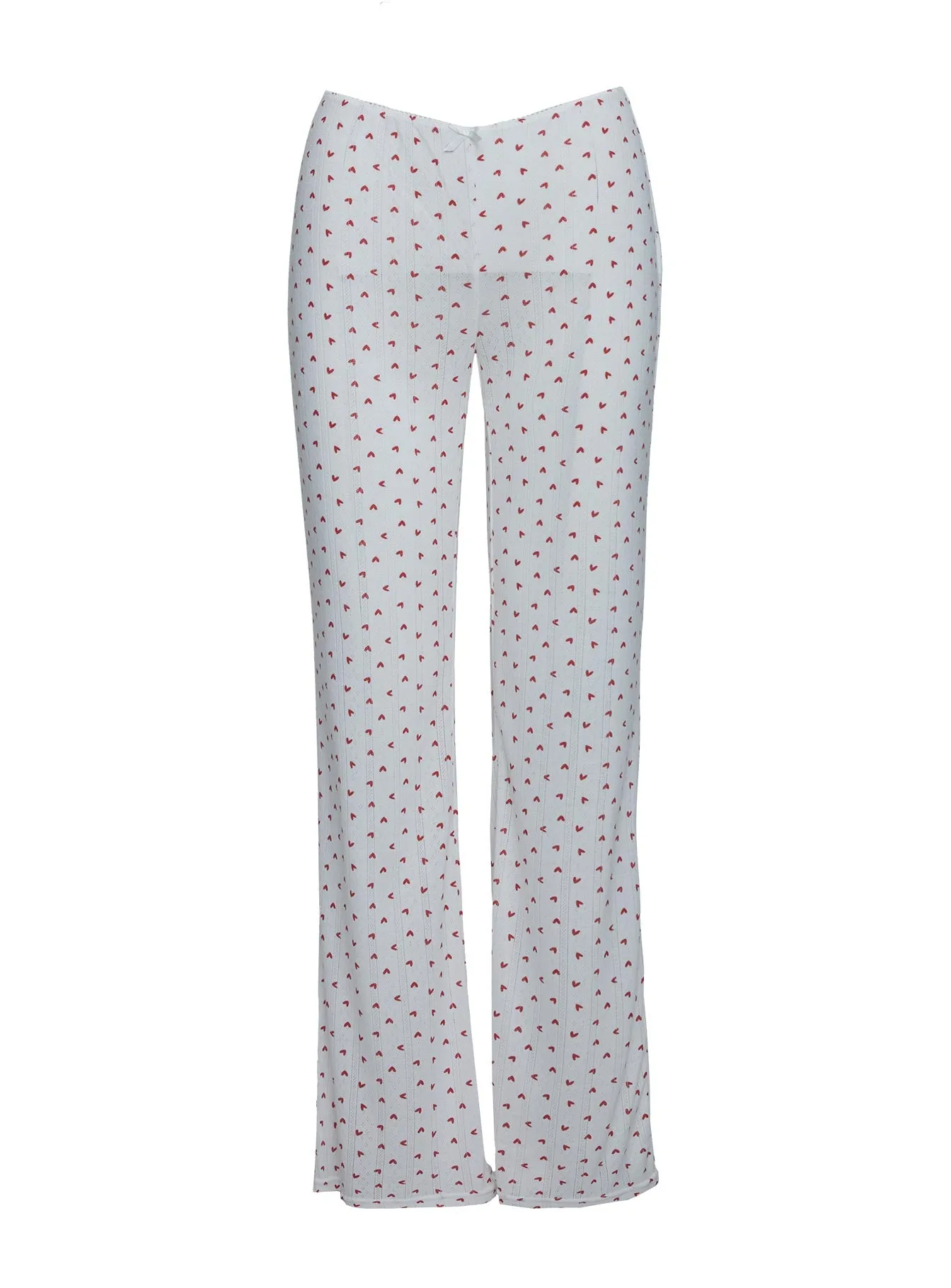 Sleepytea Pointelle Sleep Pant White / Red sold by Princess Polly product image thumbnail 5