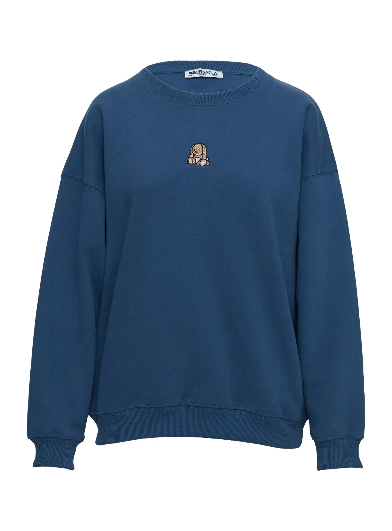 Sleepy Bunny Crewneck Jumper Navy sold by Princess Polly product image thumbnail 5