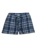 In The Morning Sleep Short Blue Check sold by Princess Polly