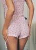 On A Cloud Pointelle Sleep Short Pink Cherry sold by Princess Polly