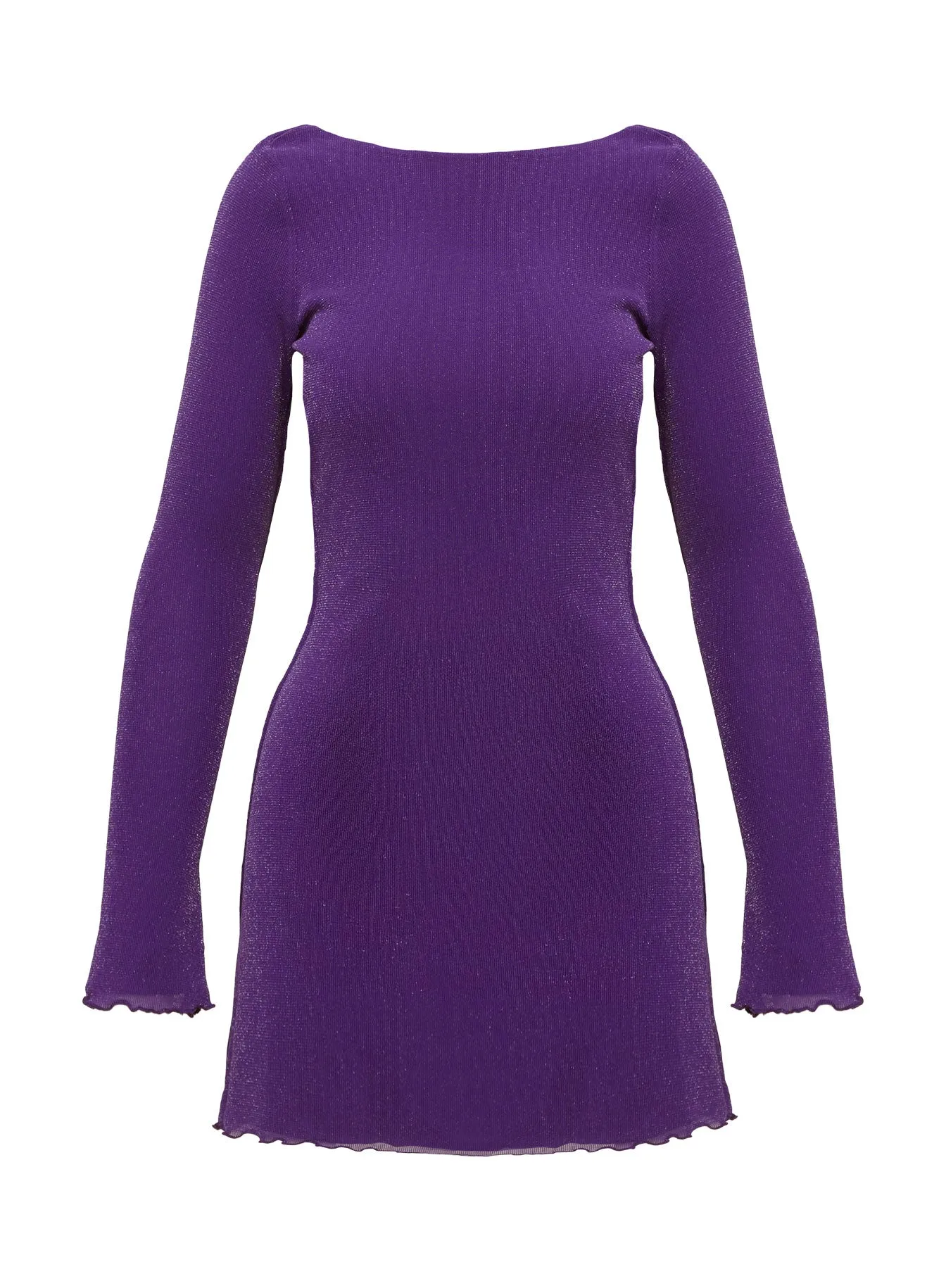 Leshner Long Sleeve Mini Dress Purple sold by Princess Polly product image thumbnail 5