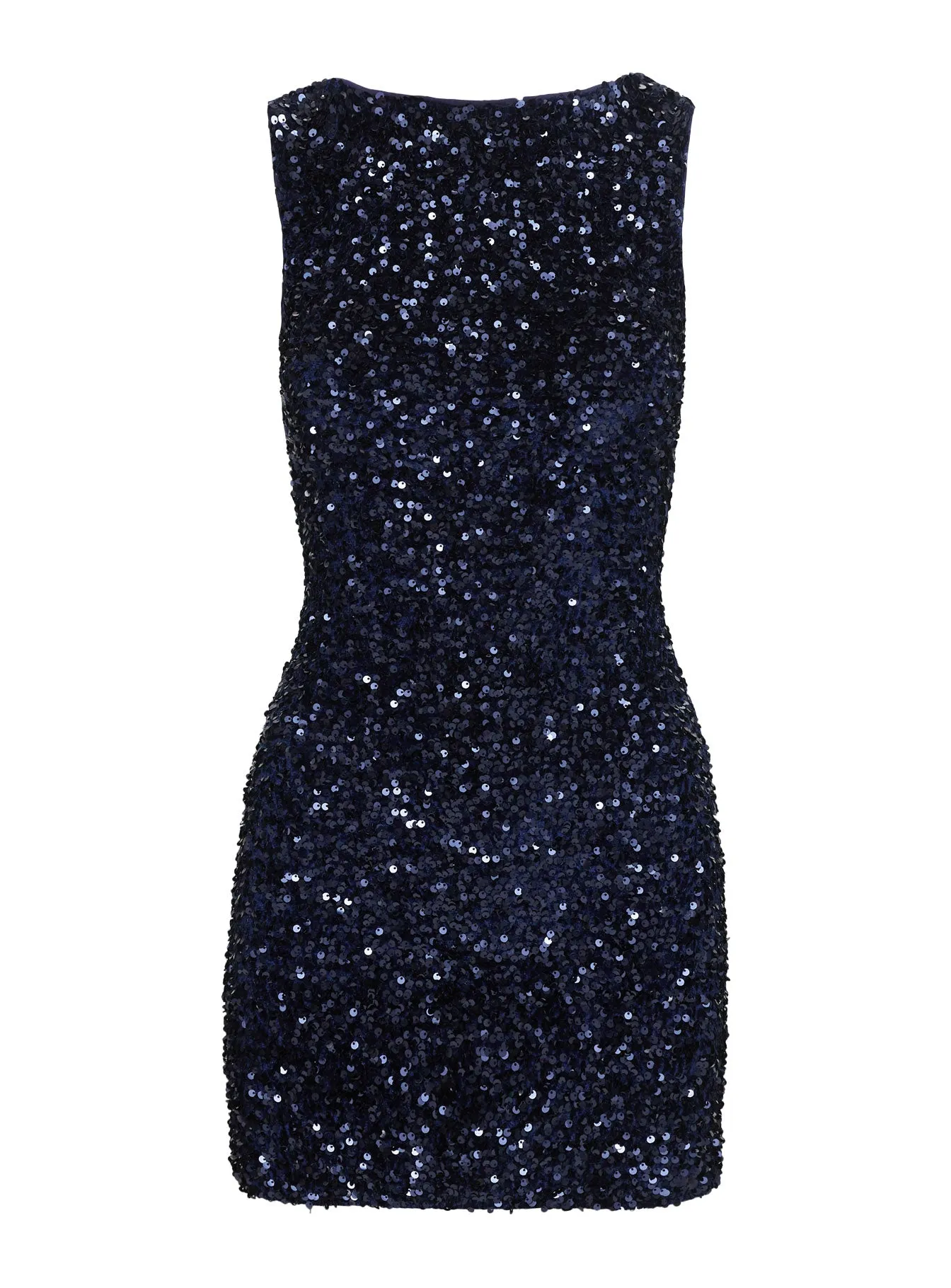 Cinematic Sequin Mini Dress Navy sold by Princess Polly product image thumbnail 5
