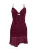 One Dance Asymmetrical Mini Dress Plum sold by Princess Polly