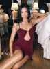 One Dance Asymmetrical Mini Dress Plum sold by Princess Polly