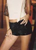 Showtime Micro Shorts Black sold by Princess Polly