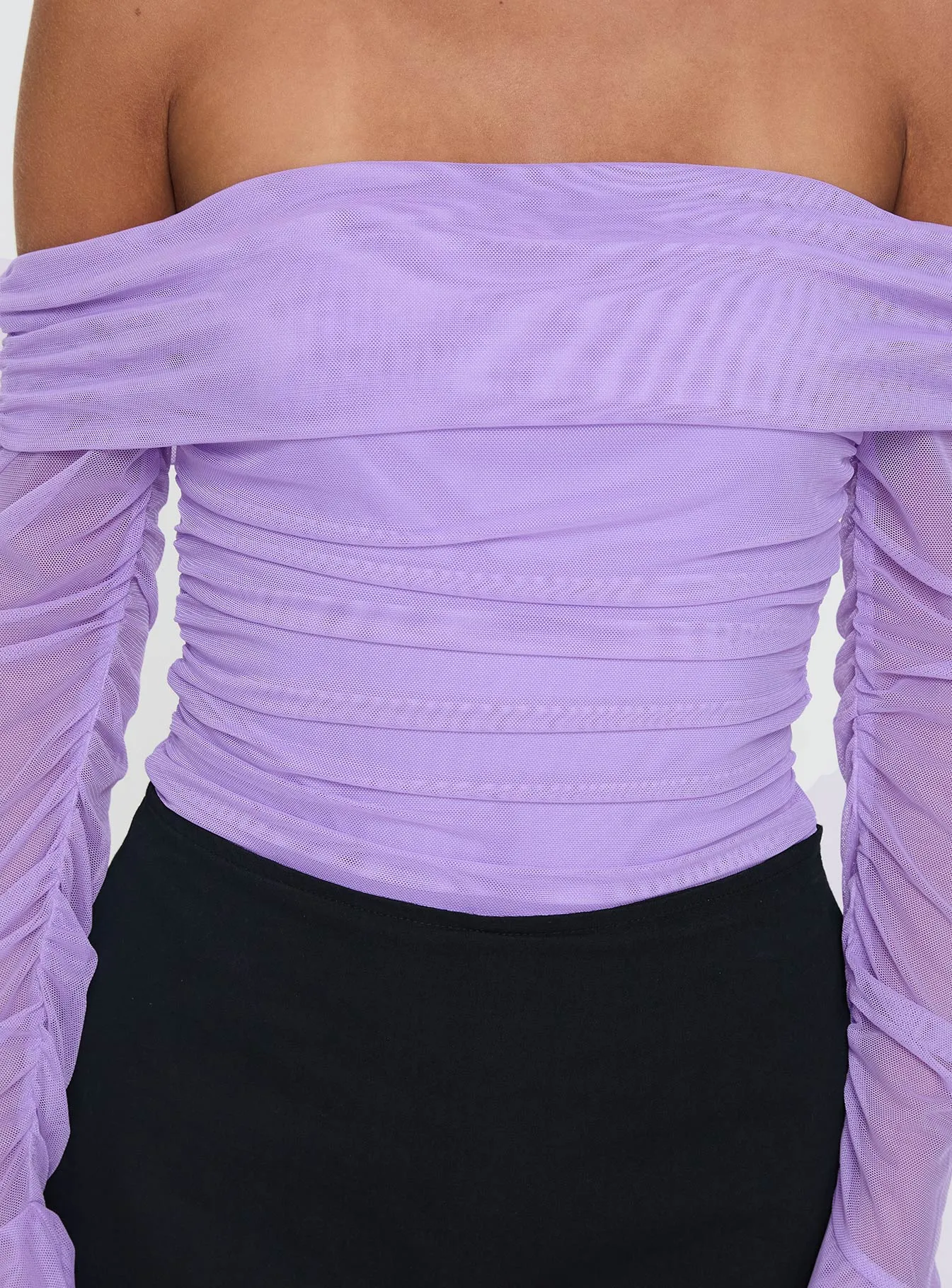 Feel A Way Off Shoulder Bodysuit Lilac sold by Princess Polly product image thumbnail 5