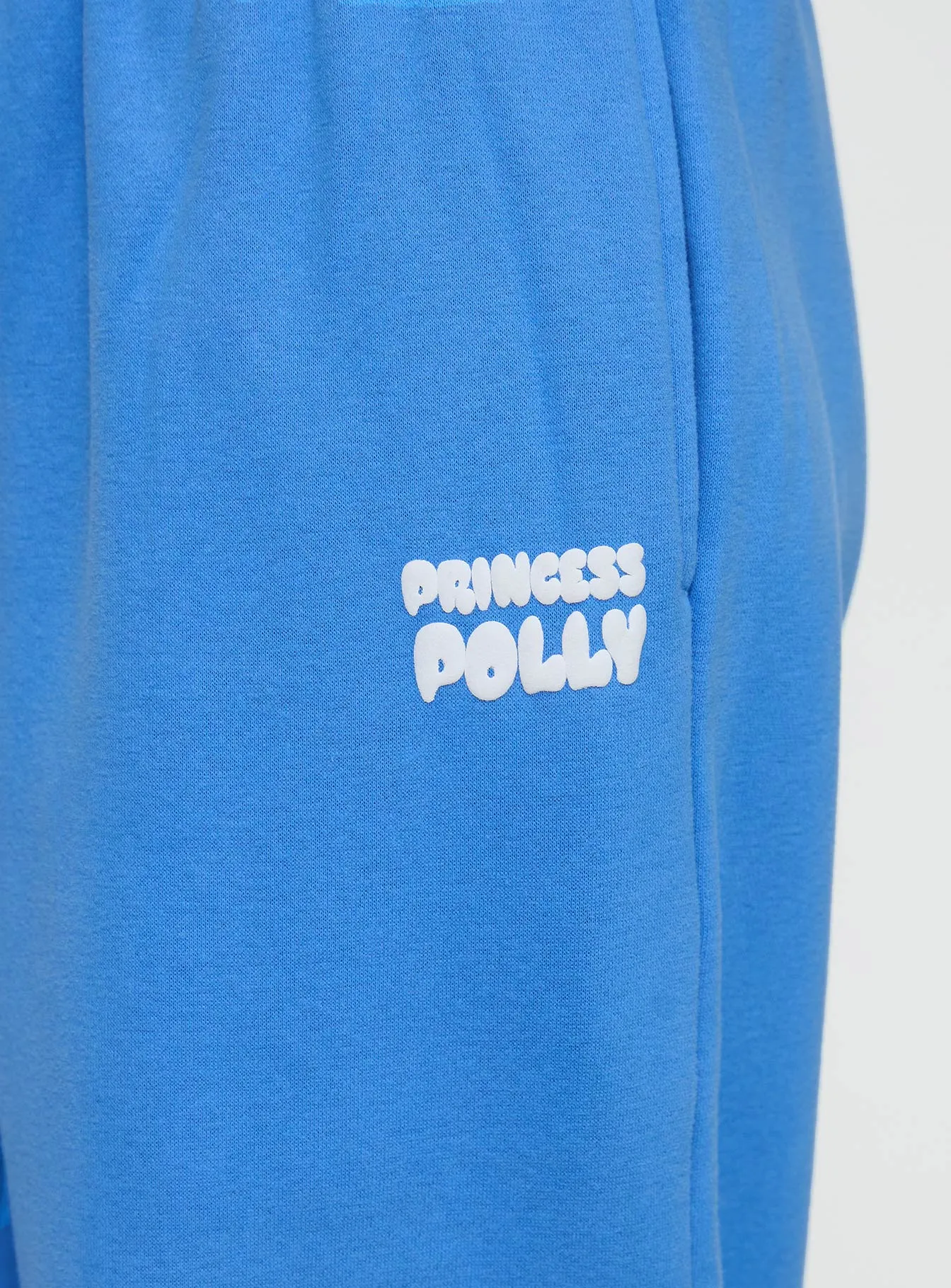 Princess Polly Wide Leg Track Pant Bubble Text Blue sold by Princess Polly product image thumbnail 5