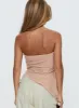 Paxon Asymmetrical Top Beige sold by Princess Polly