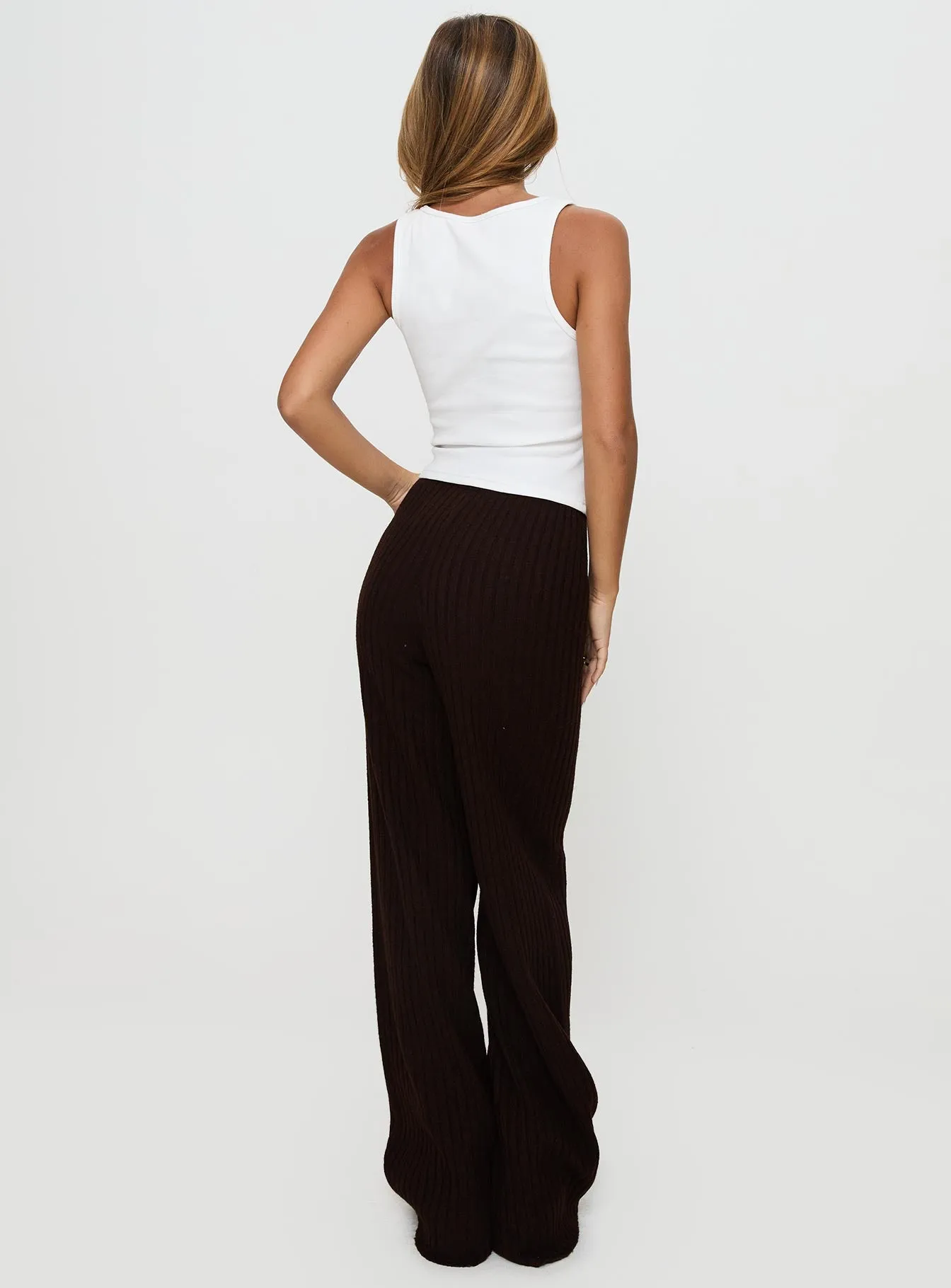 Montana Knit Pants Chocolate Brown sold by Princess Polly product image thumbnail 5