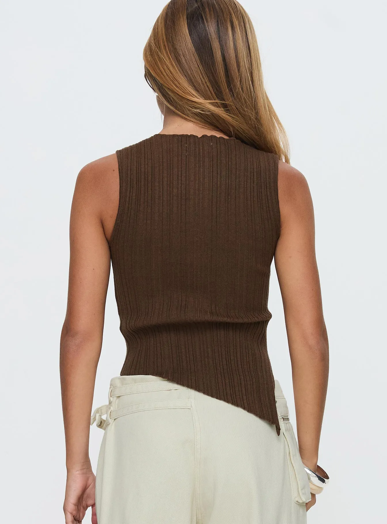 Realyze Cut Out Top Brown sold by Princess Polly product image thumbnail 4