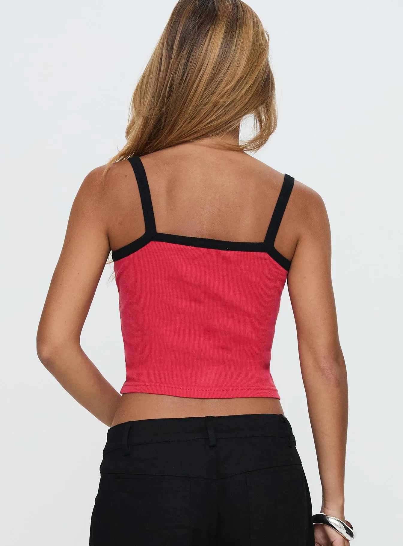 Full Speed Racing Tank Top Red sold by Princess Polly product image thumbnail 5