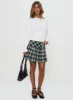 Winn-dixie Pleated Mini Skirt Check sold by Princess Polly