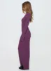 Tesley Long Sleeve Maxi Dress Burgundy sold by Princess Polly