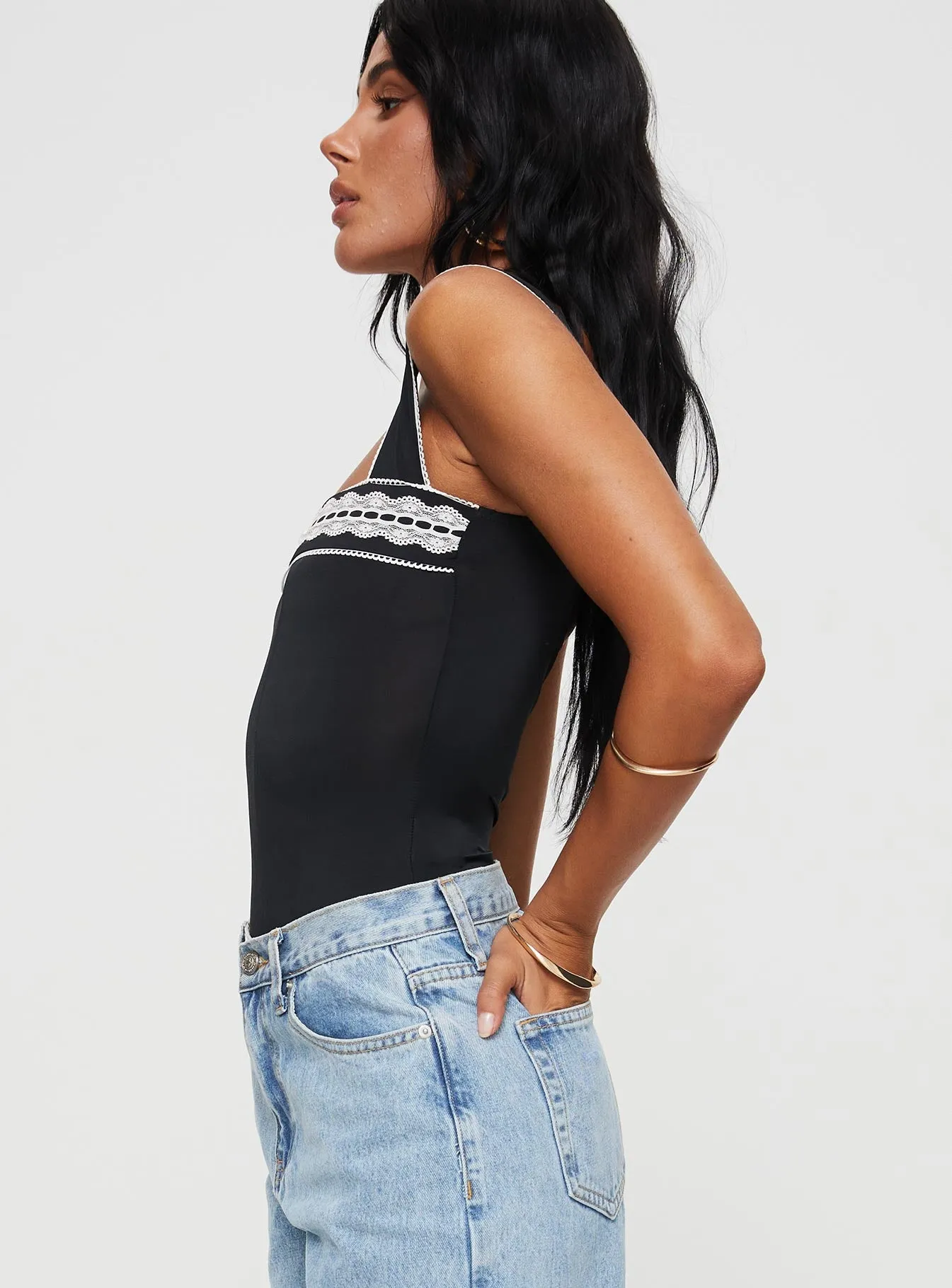 Keating Bodysuit Black Tall sold by Princess Polly product image thumbnail 3