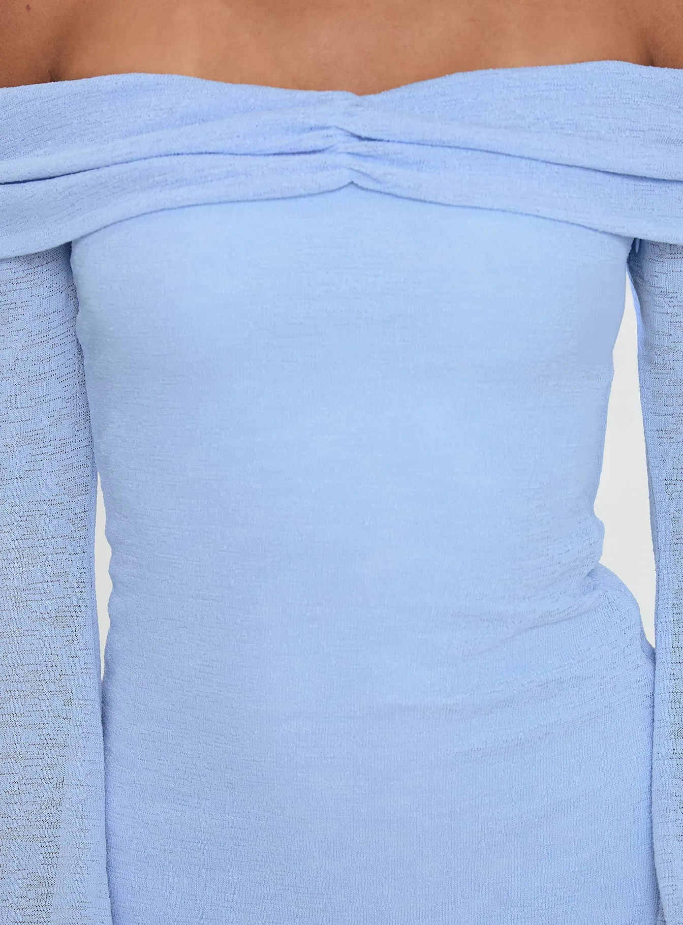 Stellaire Long Sleeve Mini Dress Blue sold by Princess Polly product image thumbnail 5