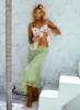 Dreamcatcher Lace Maxi Skirt Green sold by Princess Polly