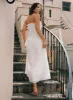 Emiliano Strapless Maxi Dress White sold by Princess Polly